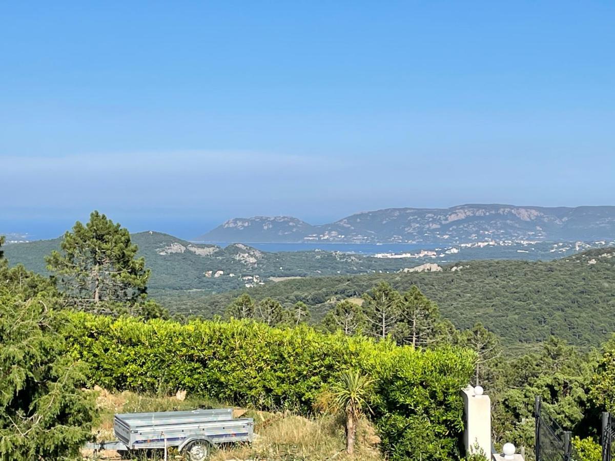 T2 rez de villa petite piscine privée Pascialella de Muratello vue mer Porto Vecchio Esterno foto