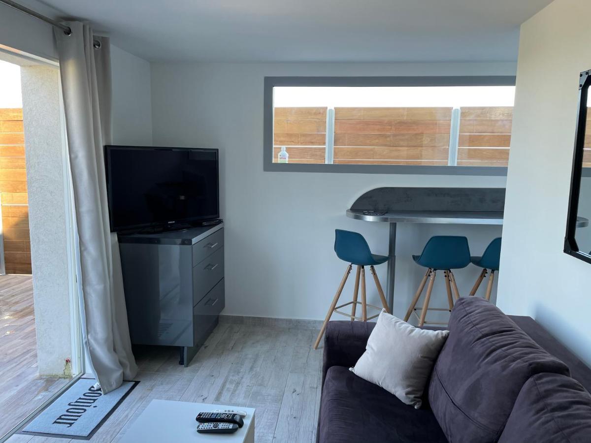 T2 rez de villa petite piscine privée Pascialella de Muratello vue mer Porto Vecchio Esterno foto