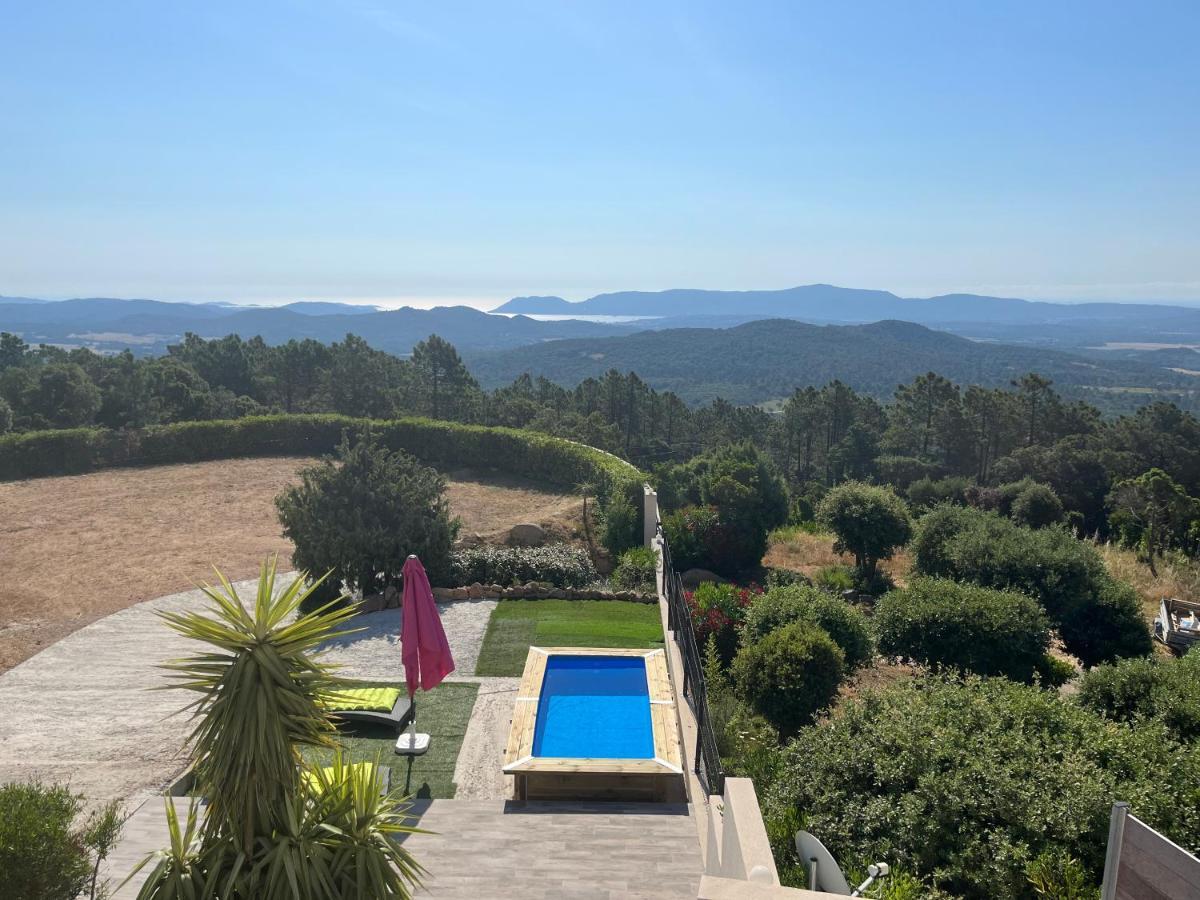 T2 rez de villa petite piscine privée Pascialella de Muratello vue mer Porto Vecchio Esterno foto